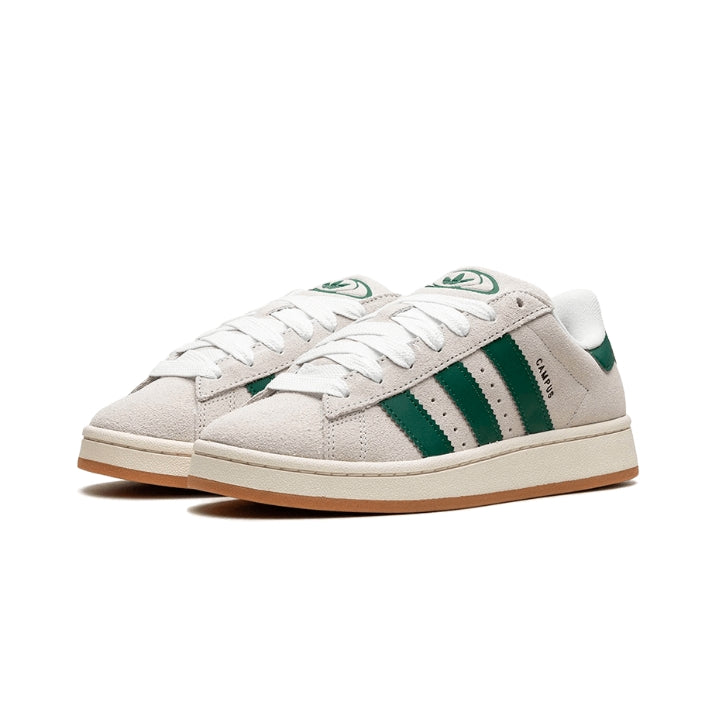 Adidas Campus 00s Crystal White Dark Green Womens